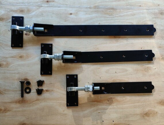 Paar Haken und Band Tor Scharniere Schwerlast Gartenhaus Tür schwarz galv Paar Haken und Band Tor Scharniere Schwerlast Gartenhaus Tür schwarz galv