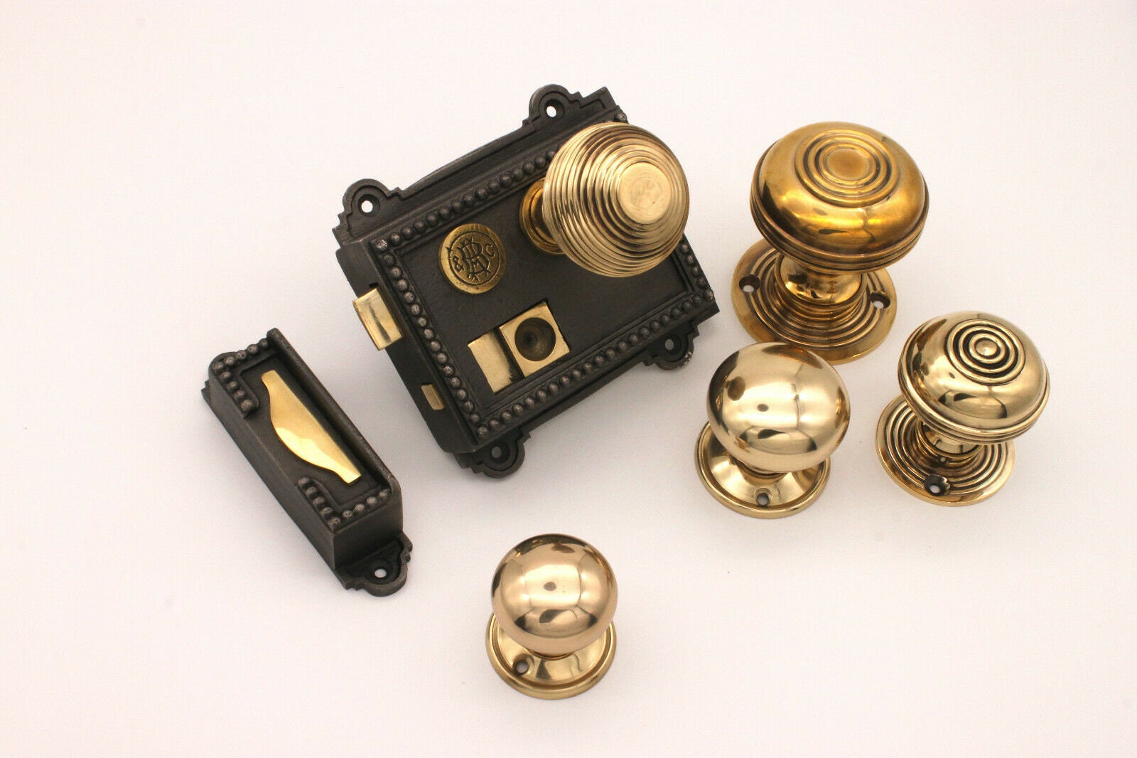 Brass Wardrobe Lock & Key 50mm or 63mm Cupboard Drawer Cabinet