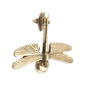 Vintage Antique reproduction Dragonfly Doorknocker - Solid Brass w/ Verdigris Finish Vintage Antique reproduction Dragonfly Doorknocker - Solid Brass w/ Verdigris Finish