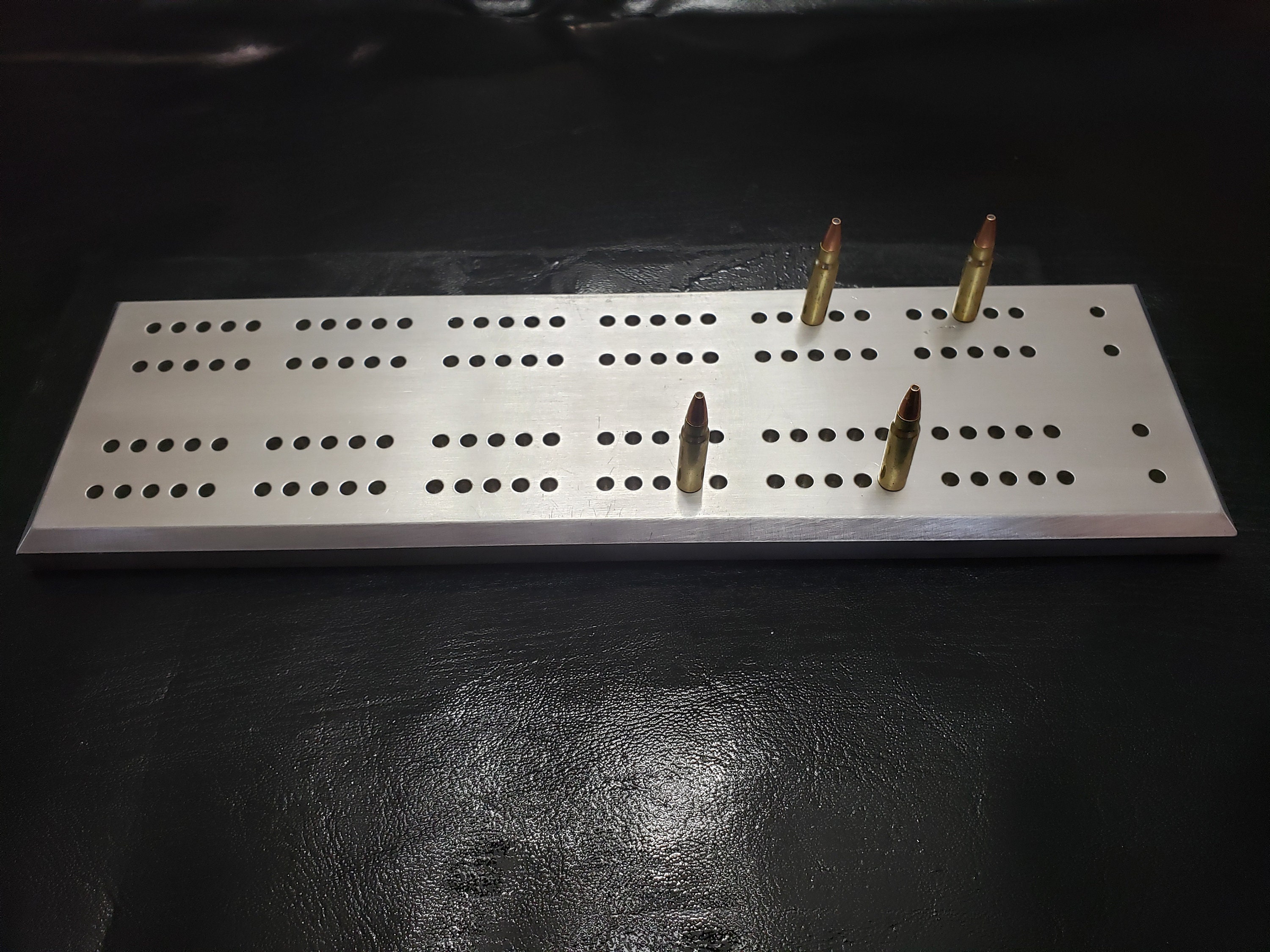 Aluminum Cribbage Board with Bullet pegs Etsy