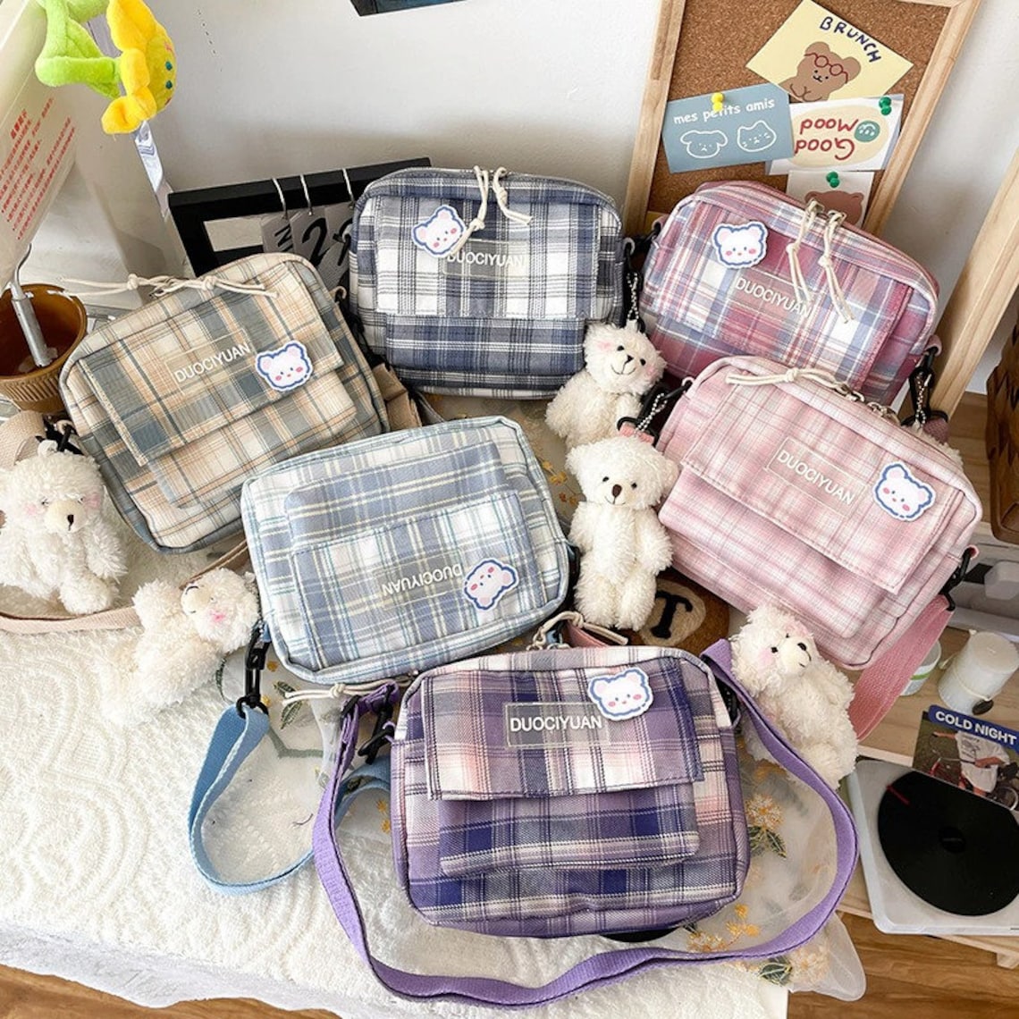 Kawaii Messenger Bag Shoulder Bag Bags For Women 2021 Teen Etsy