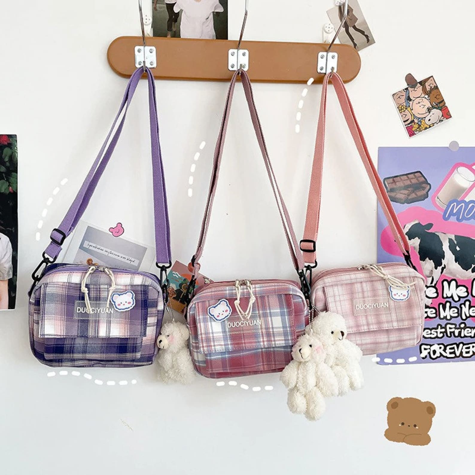 Kawaii Messenger Bag Shoulder Bag Bags For Women 2021 Teen Etsy