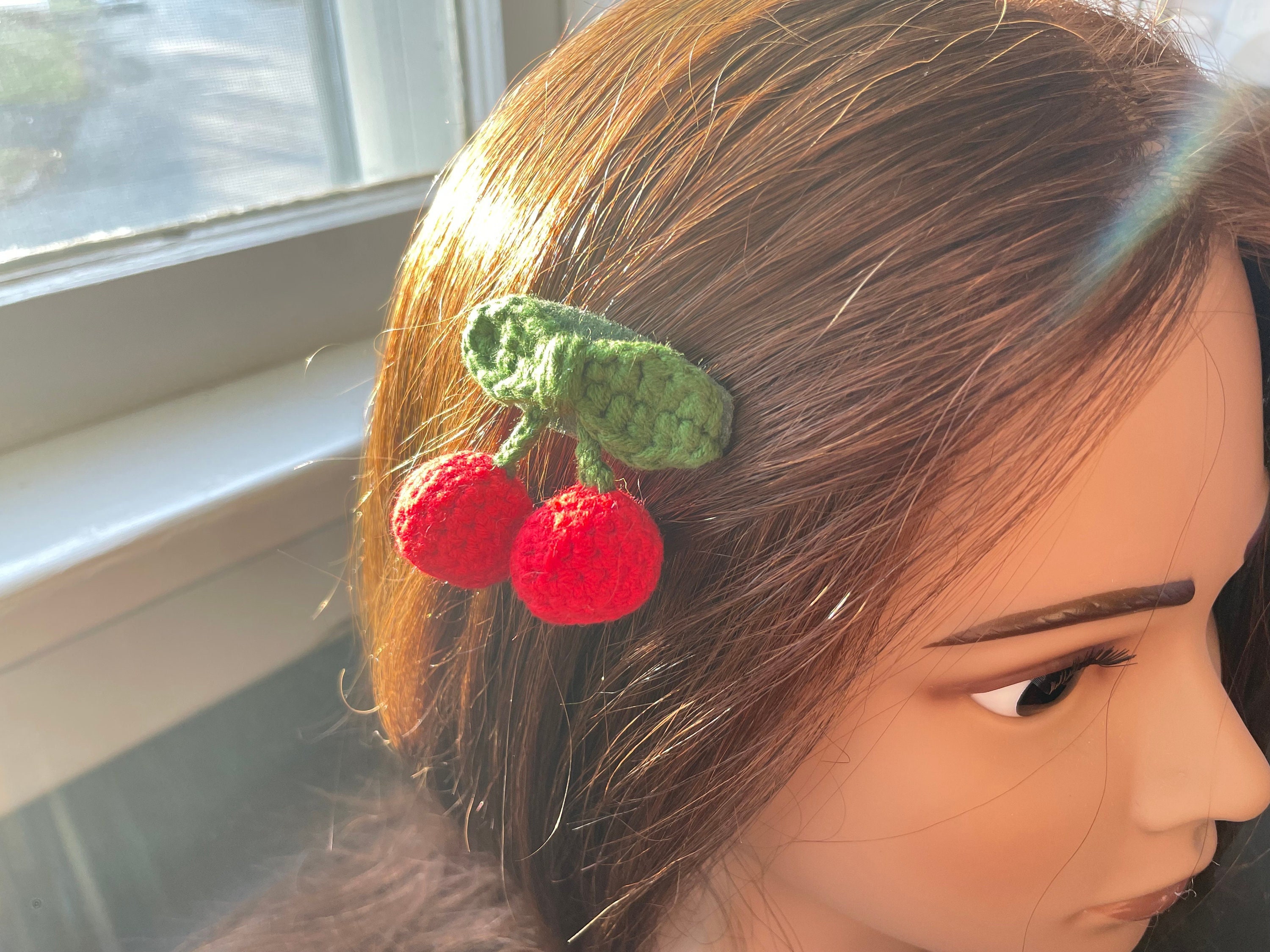 Handmade Crochet Hair Clip, Cotton Yan Hair Pin, Crochet Snap Hair Clip