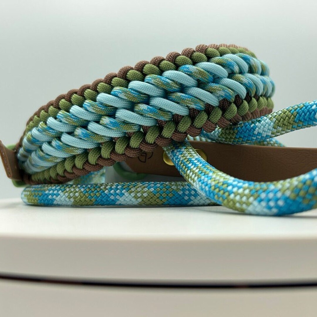 Cool Breeze Adjustable Paracord Collar and Leash Set Etsy