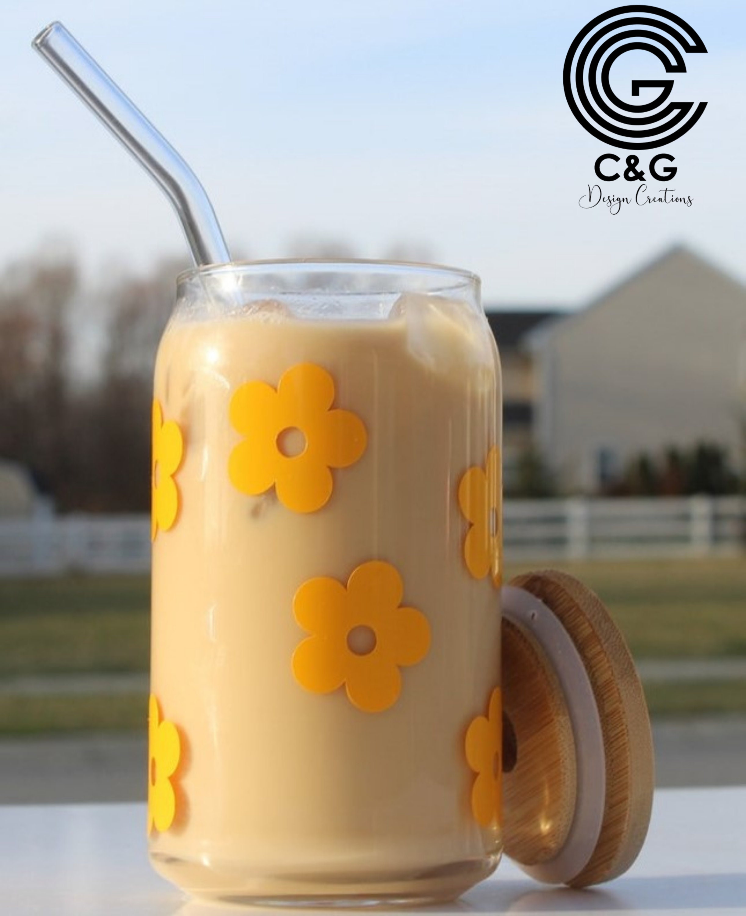 Good Days On My Mind Cup, Iced Coffee Glass Cup, Cute Aesthetic Glass –  Powered By Daisies