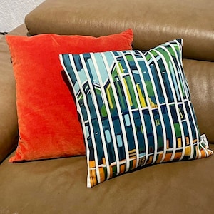 Ávila Cushion, Ávila Hill Cushion, Square Cushion Cover, Art Cushion, Art Gift Piece, Caracas Art, Caracas Valley, Vzla Decoration