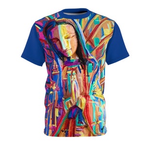 Unisex T-Shirt with Virgin of Guadalupe Design, Guadalupana, Virgin of Guadalupe Gift, Tribute to Guadalupe, Perfect Gift