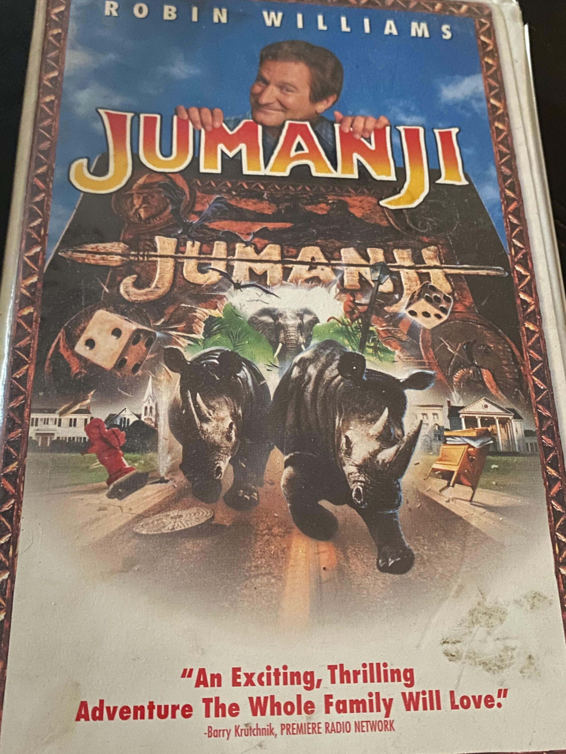 Jumanji Robin Williams vhs Etsy