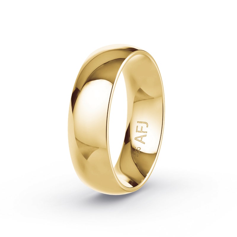 Couple Rings Simple Gold Etsy
