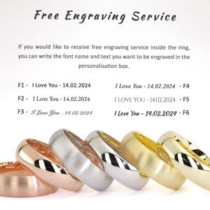 14K Solid Gold 5mm Yellow Gold Polished Mens Womens Comfort Fit Dome Wedding Band bild 6