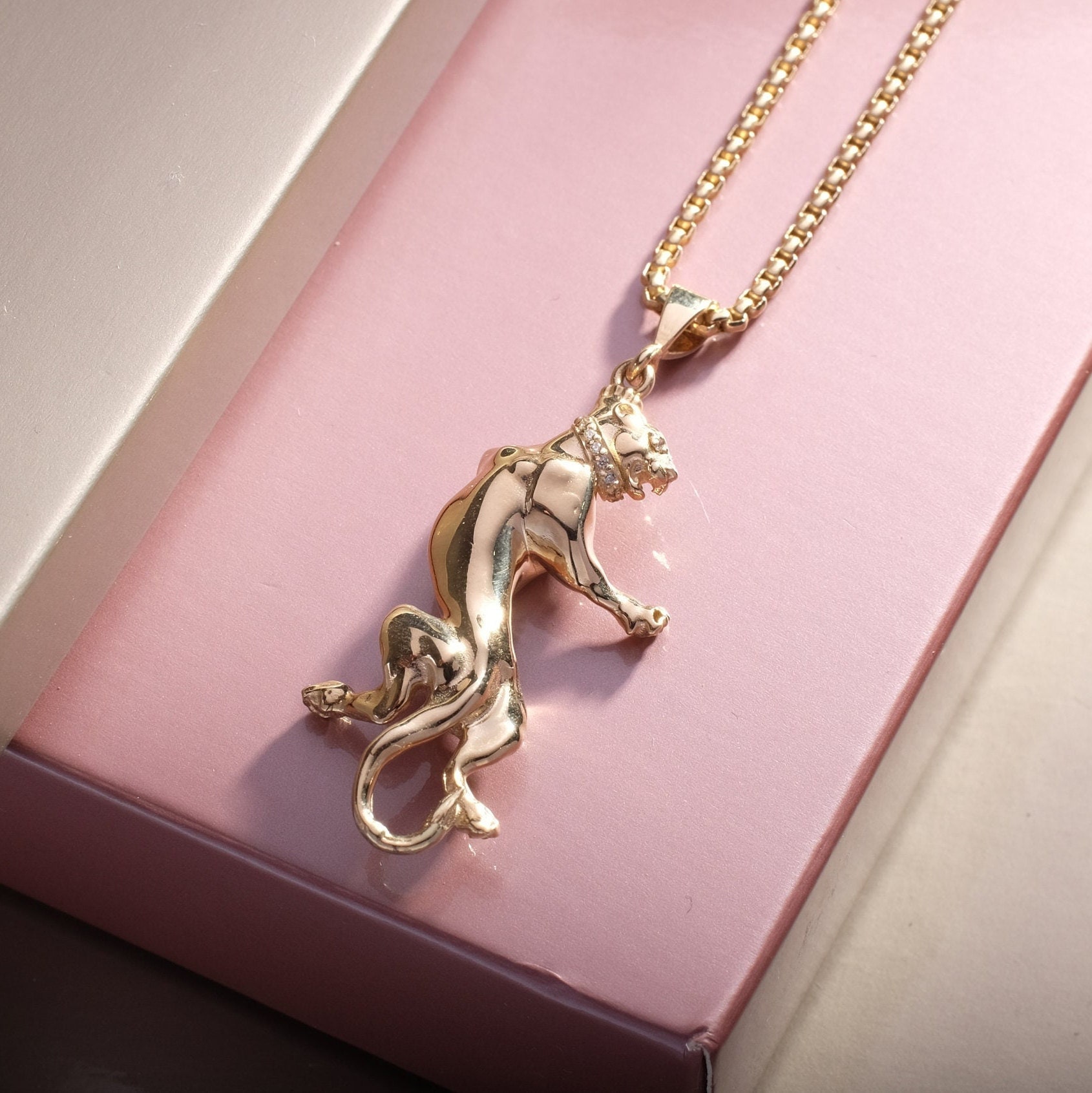 Supreme Panther Gold Necklace 14K Supreme 18AW 14K Gold Panther