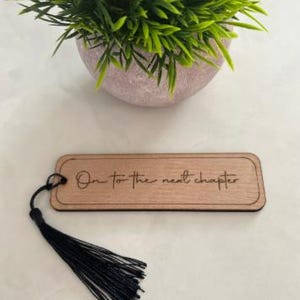 Auf zum nächsten Kapitel Lesezeichen aus Holz, Geschenke für Leser