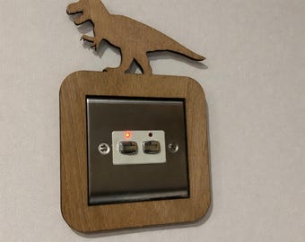 Décoration murale dinosaure pour interrupteur et chambre à coucher