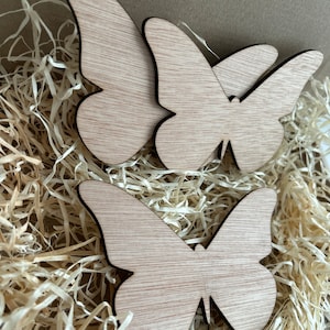 10x Wooden Butterfly, Craft Shape 3mm Ply, Craft Blanks, Butterfly painting