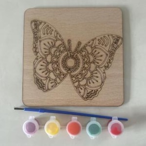 Wooden DIY Paint Kit, Painting Kit For Adults/ Teens, DIY Craft Paint Kit, Arts & Craft Gift