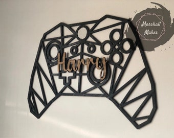 Decorazione murale personalizzata con controller di gioco in legno, decorazione per sala giochi