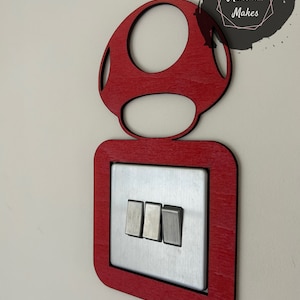 Super Mario Switch Surround, Bedroom Decor, Nursery Decor, Mario bedroom, Mario Accessories