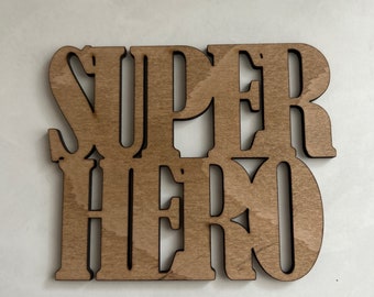 Super Hero Sign, Wall decor, Bedroom accessories, Superhero,Marvel, Avengers