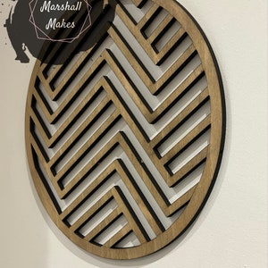 Modern Wooden Wall Art, Home Decor, Wall Hangings, Line Art