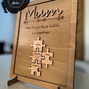 Mothers day gift, Gift for Mum, Mum Birthday Gift, You are the piece that holds us together, Unique Gift, Personalised Gift