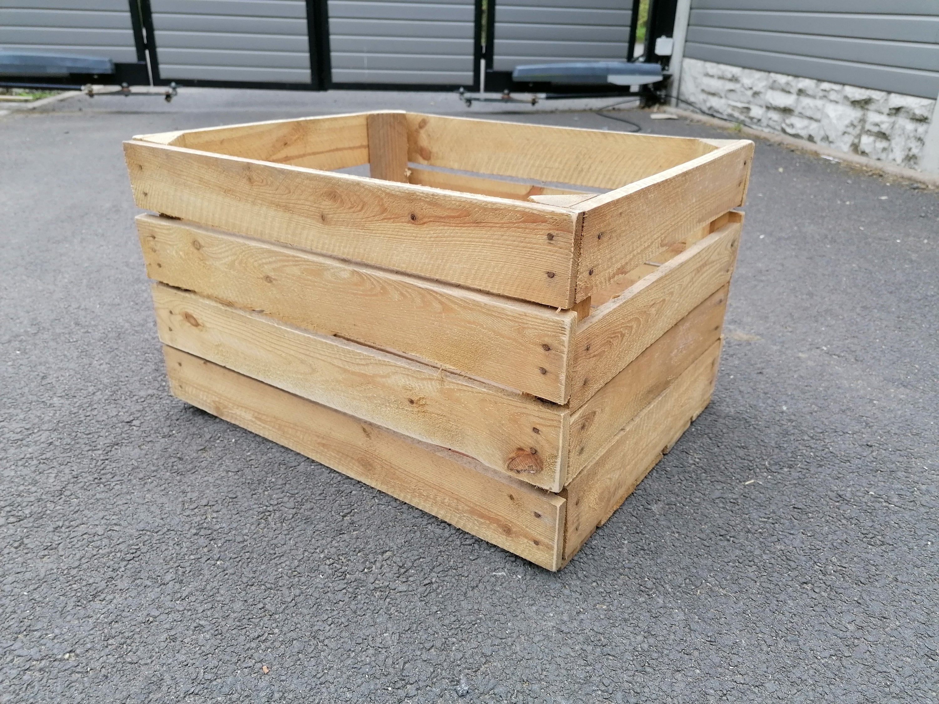 Apple Crates 1 Genuine Apple Crates Rustic Wood Box Etsy