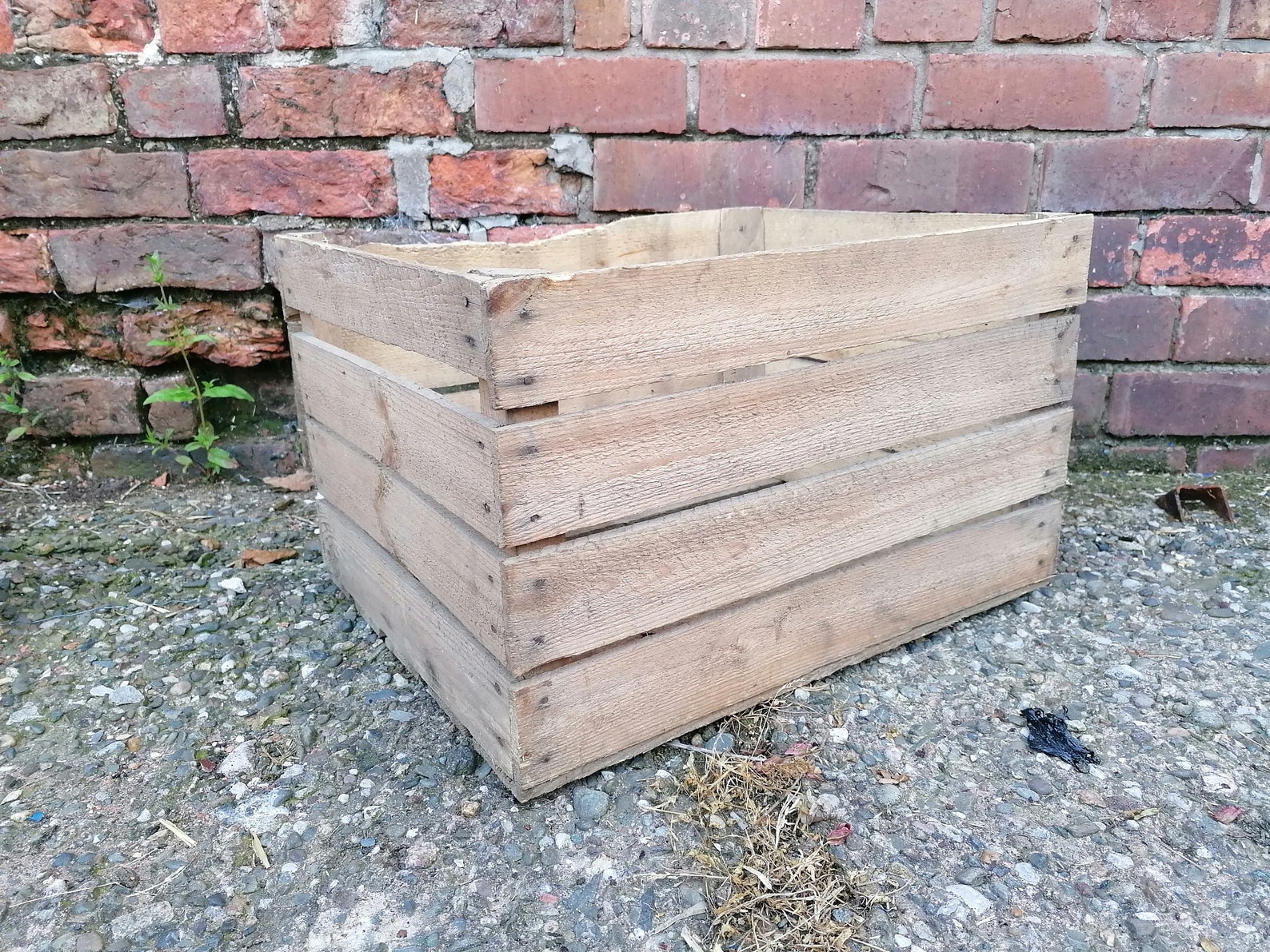 Apple Crates 1 Genuine Apple Crates Rustic Wood Box Etsy