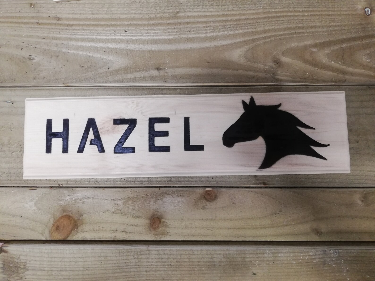 Horse Stable/Stall Name Sign Horse / Dog Name Paw print Etsy