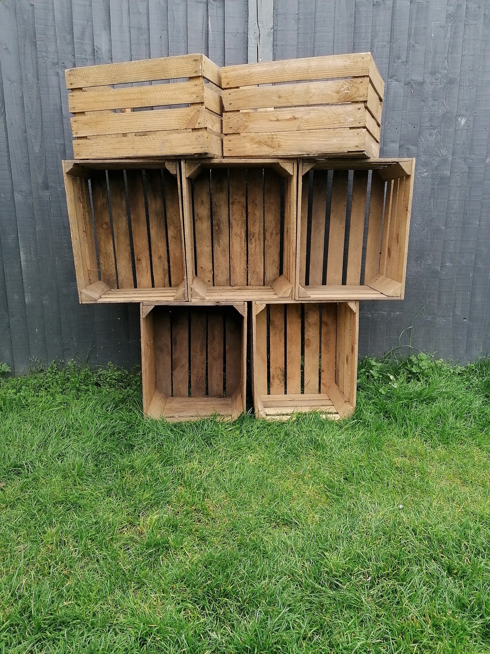 Apple Crates 1 Genuine Apple Crates Rustic Wood Box Etsy