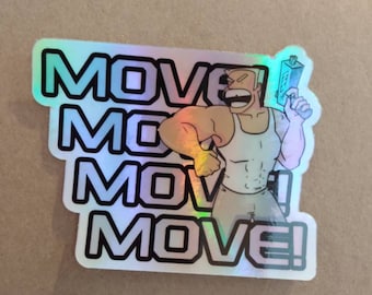 MST3k Space Mutiny Holographic Sticker, Original Art