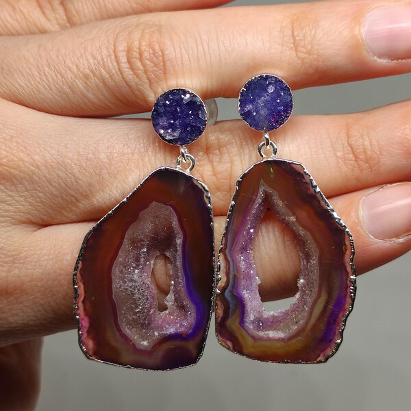 Geode Earrings - Etsy
