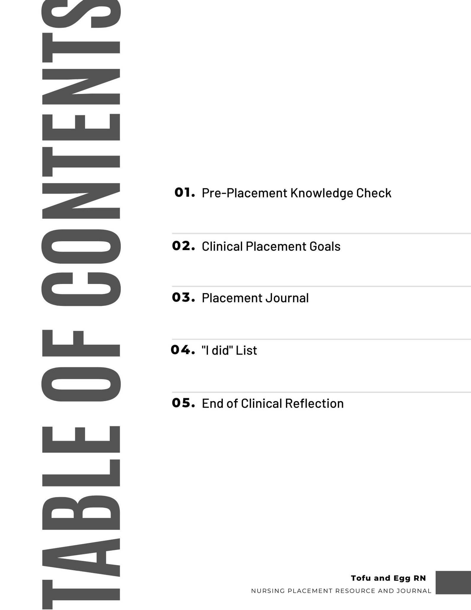 nursing-student-journal-for-clinical-placement-etsy