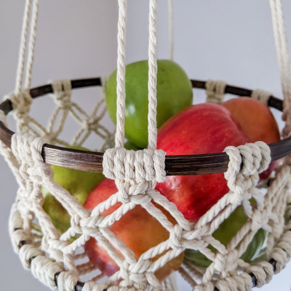 Hanging Fruit Basket Etsy