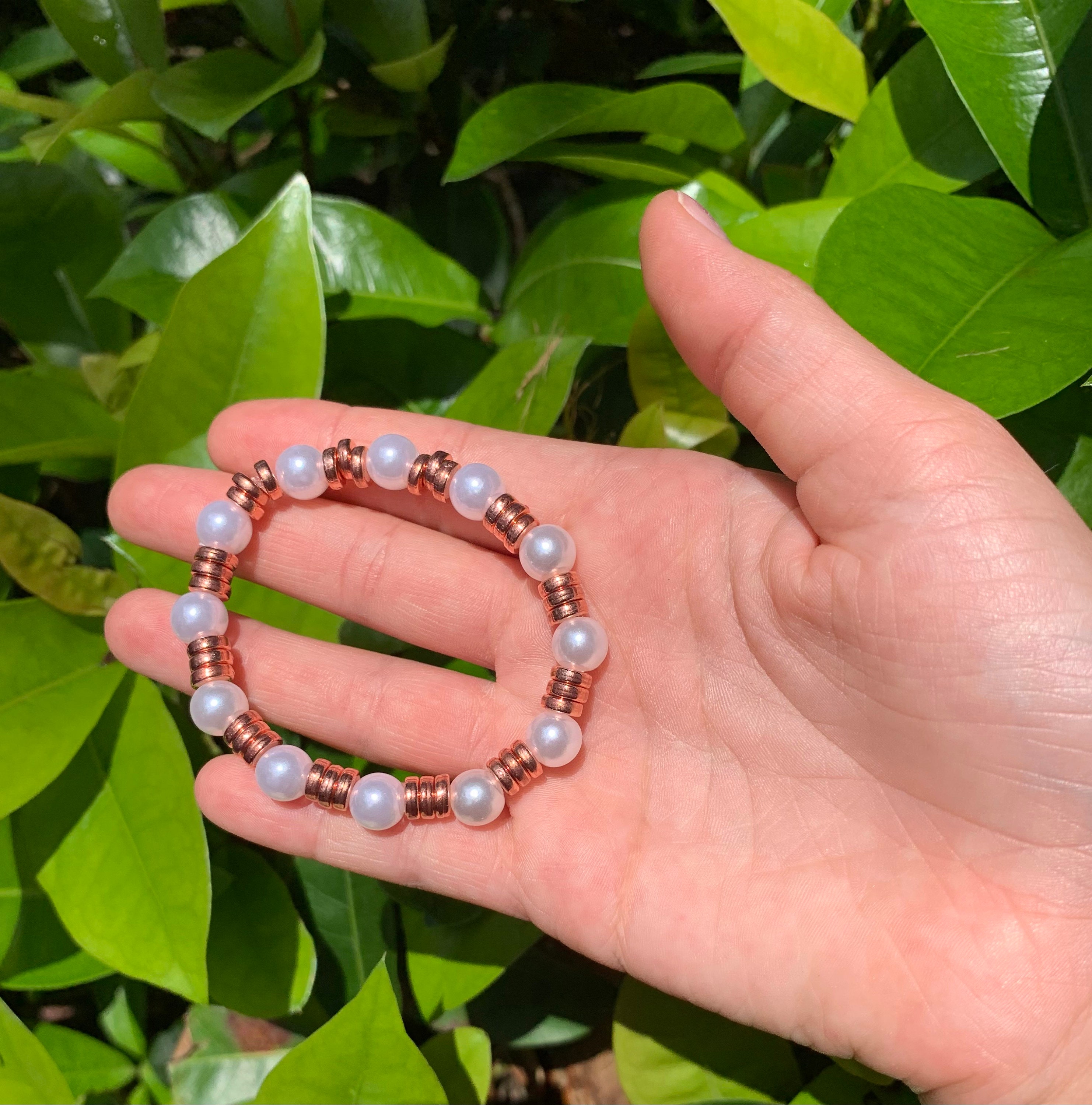 Rose pearl preppy bracelet rose pearl bracelet preppy Etsy