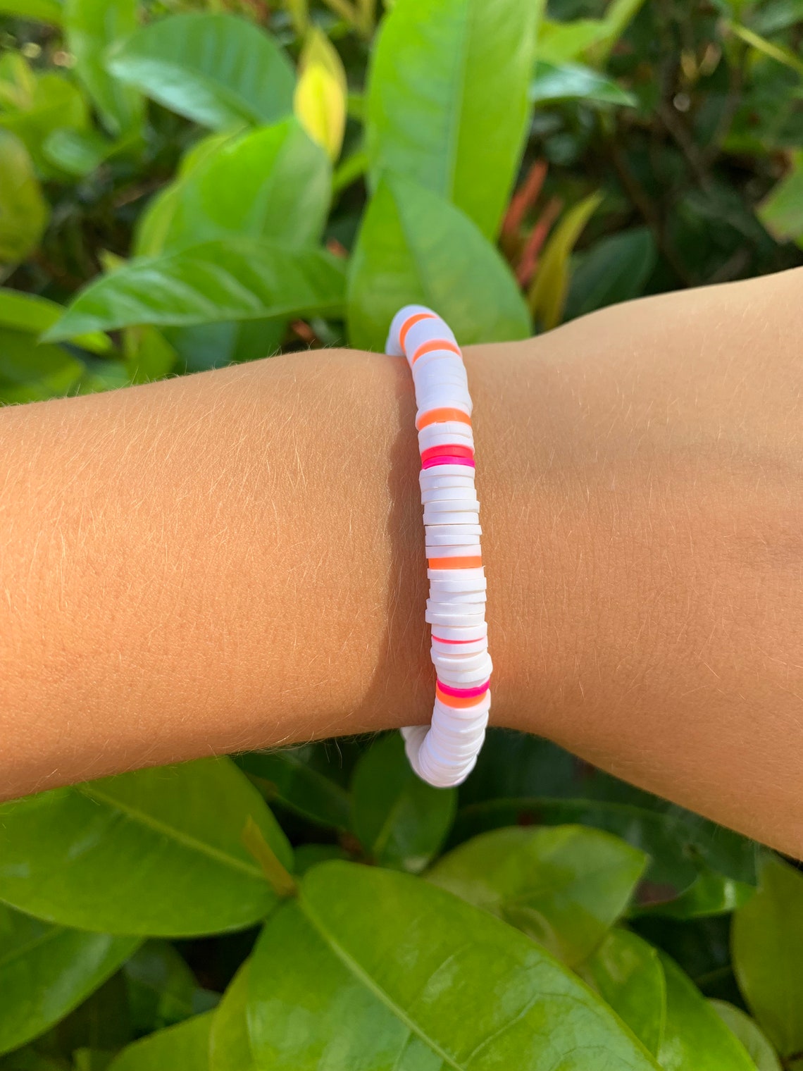 Flat bead preppy bracelet charli bracelet aesthetic preppy Etsy
