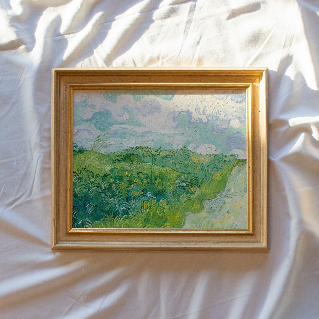 Vintage Art Prints Framed, Antique Replica Painting, Antique Wall Art