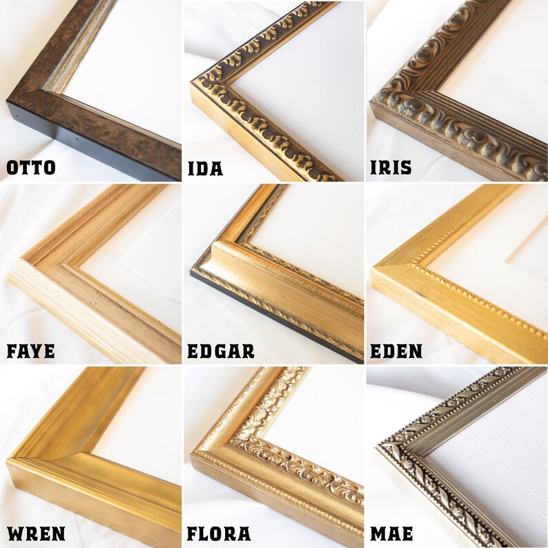 A Romantic Walk 240 Vintage Framed Wall Art Paintings Etsy