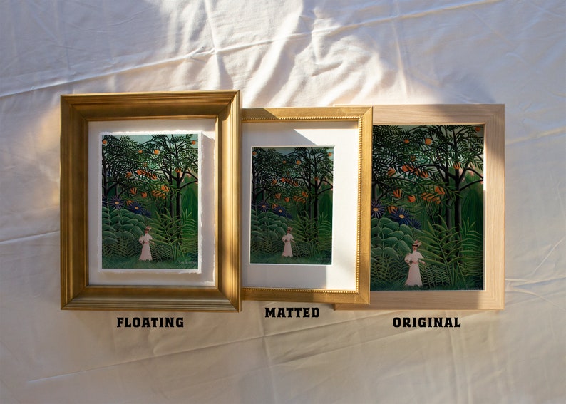 Framed Fine Art Print Vintage Poster Painting Wall Art Etsy
