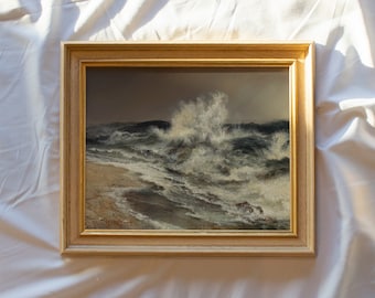 vintage art prints framed, antique replica painting, antique wall art prints, vintage ocean print, vintage landscape painting, framed print