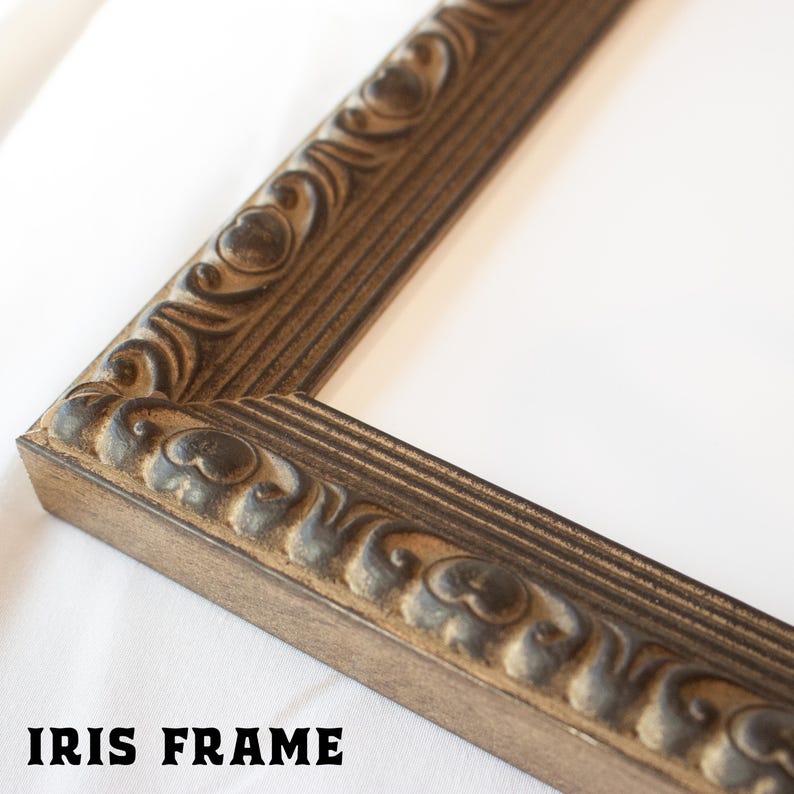 an ornate, antique-style frame with a decorative border and intricate design elements.