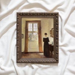 The Woman #193, vintage art prints framed, small & large gold framed vintage wall art printed, vintage painting replica artwork, antique