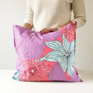 Pillow cover | cushions | African print | Floral | Lila Purple