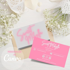 Editable Business Card, Business Card Template, Made in Canva, Printable Card