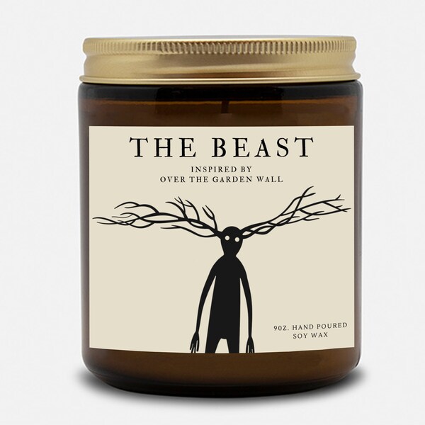 The Beast Candle | Over the Garden Wall | Over the Garden Wall Gift | Over the Garden Wall Candle | OTGW Candle | Cottage Core | OTGW Merch