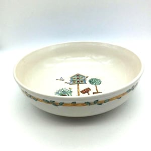 Birdhouse Serving Bowl by Thompson Pottery, 9 Inch