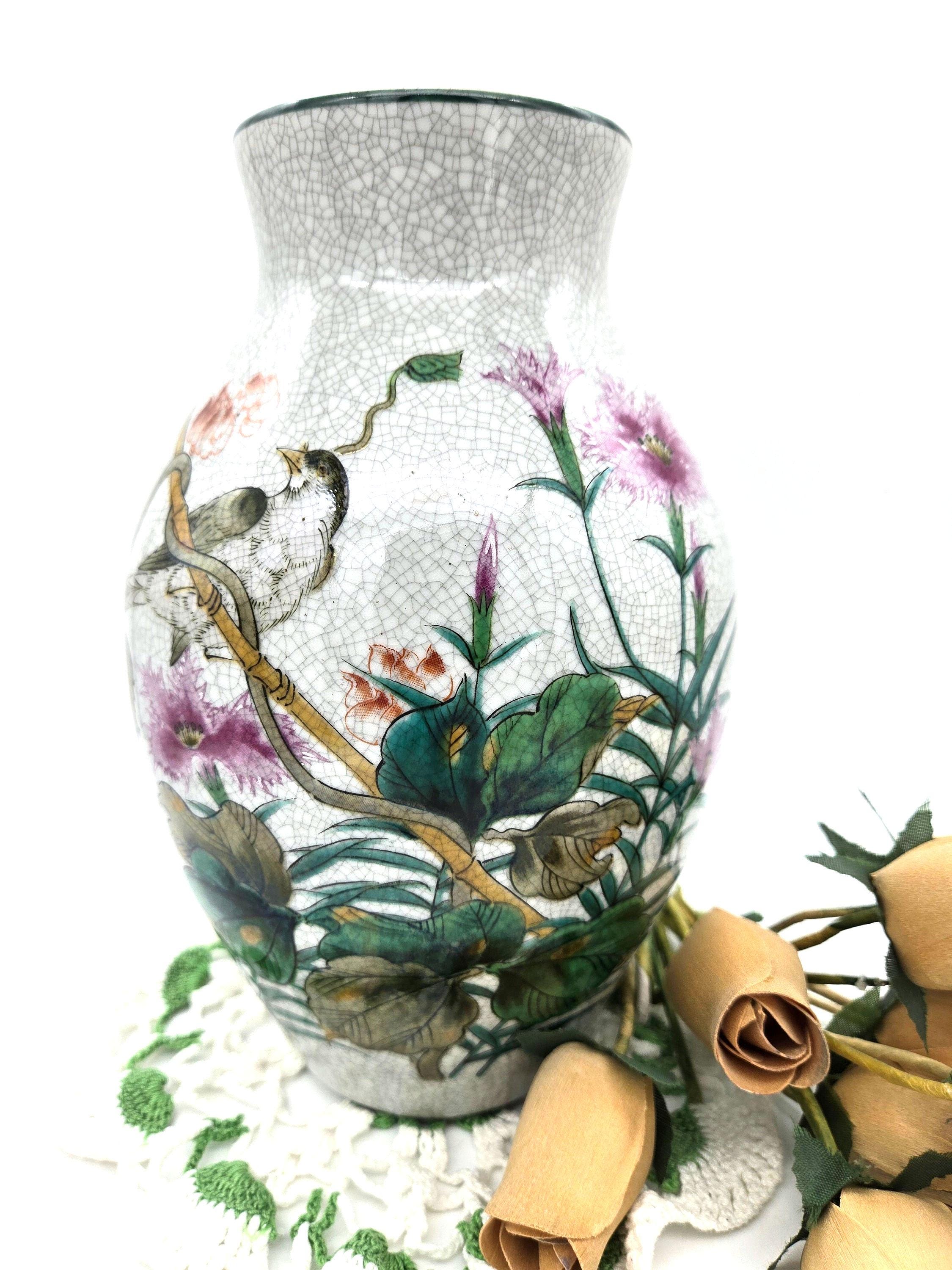 Hand Painted Porcelain Vase, by Andrea Sadek #6258 - Etsy