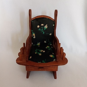 Rocking Chair Thread Caddy/Pin Cushion w/Drawer