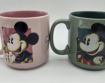 Mickey & Minnie Mouse Mugs, Set of 2