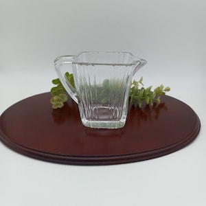 Pressed Glass Creamer/Syrup Pitcher