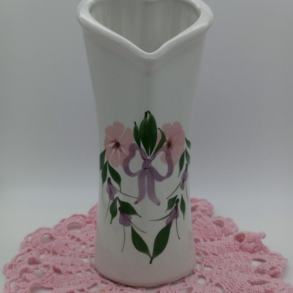 Heart Shaped Floral Vase by Clay Design