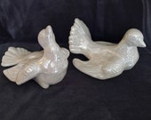Pair of 1976 Pearl White Doves